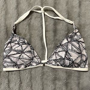 NWT Dolce Vita Illustrated Ink Geo T- Back Swim Top